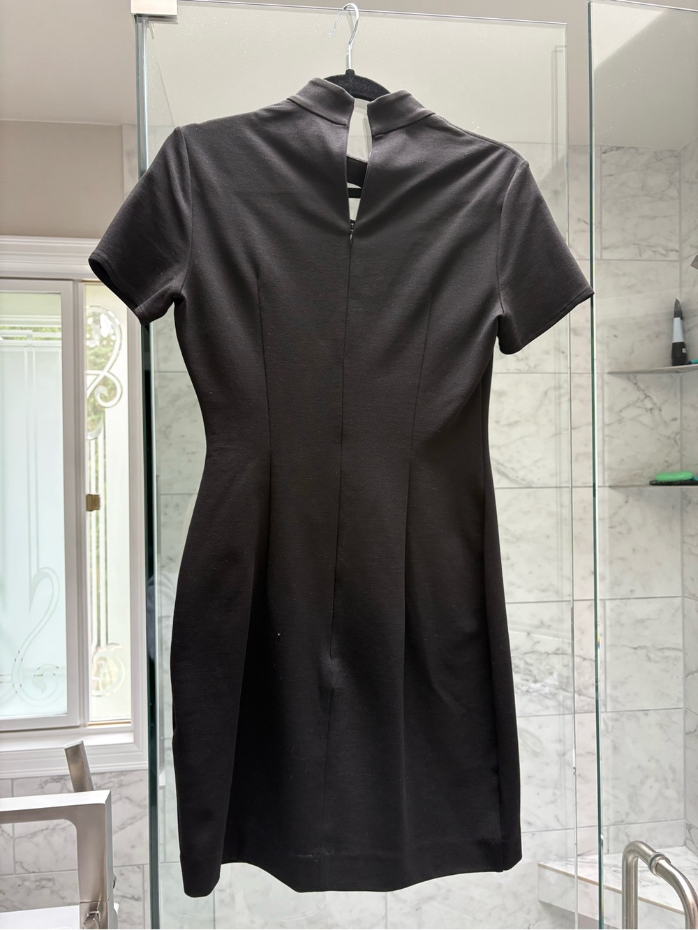 HUGO Black Short-Sleeve Cutout Mini Dress - Picture 2 of 5